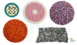 Felt rugs-Felt rugs Nepal-Felt ball rugs-Felt carpet